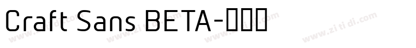 Craft Sans BETA字体转换